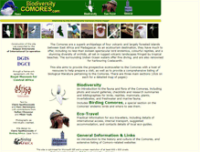 Tablet Screenshot of biodivcomores.africamuseum.be