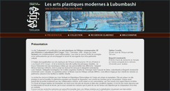 Desktop Screenshot of lubumarts.africamuseum.be