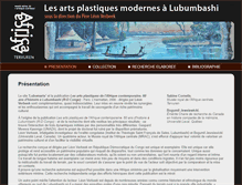 Tablet Screenshot of lubumarts.africamuseum.be